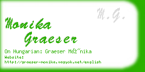 monika graeser business card